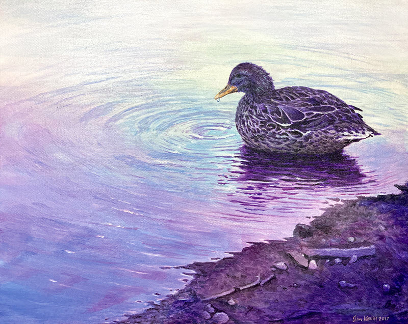 Purple Haze, an acrylic painting by Jim Kaelin